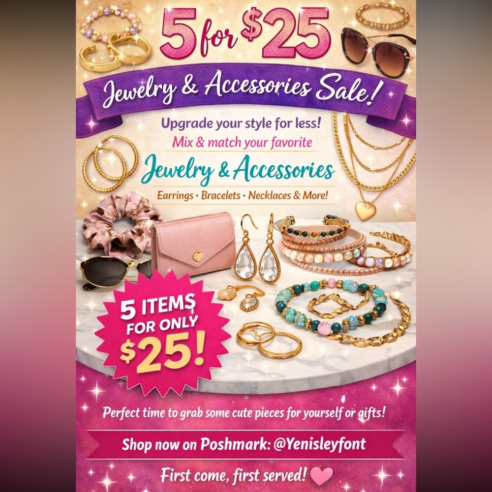 Sale jewerly 5 for $25